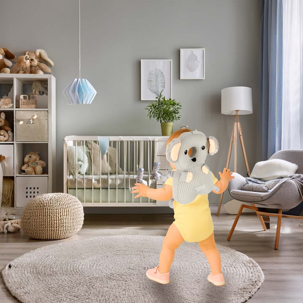 Polštářek na ochranu hlavy pro učení chůze koala batoh na ochranu proti pádu KX3124_1