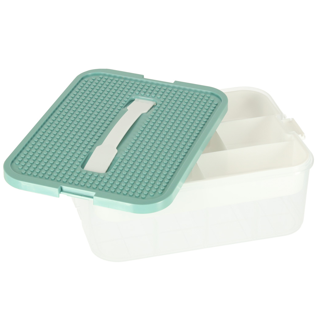 Box organizér box na hračky box na drobnosti s víkem přihrádky KX3117