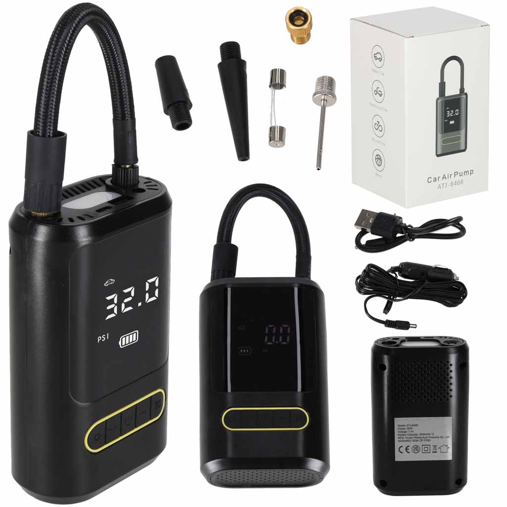 Pompka rowerowa elektryczna samochodowa powerbank USB