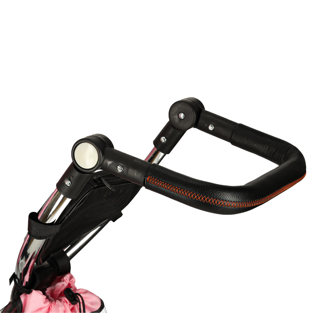 Trike Fix V3 tříkolka 3v1 kočárek kolo 360 otočné volné kolo růžová KX6628_6