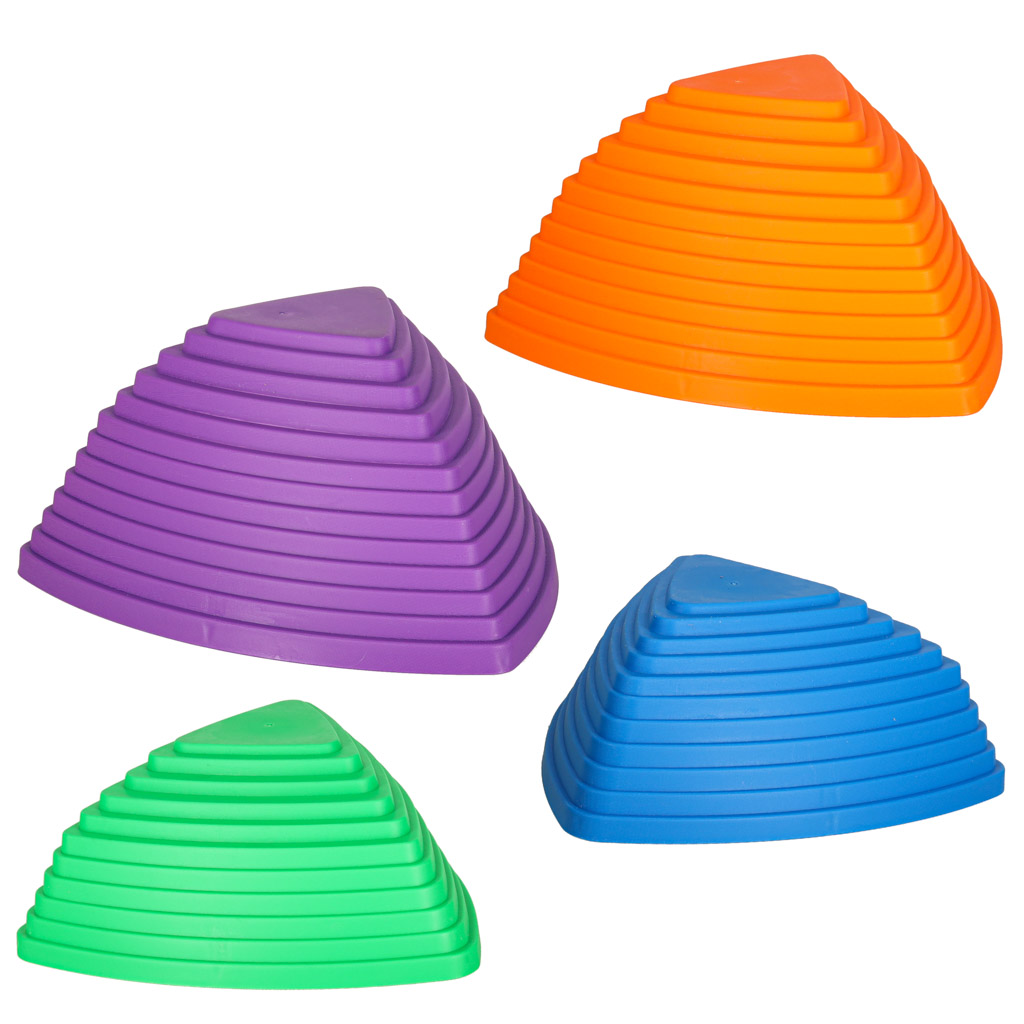 Smyslová stezka říční kameny pro trénink rovnováhy podlaha je láva hra 11 prvků barevné KX3170_1