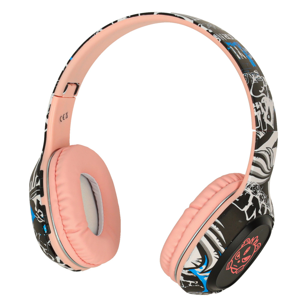 Bezdrátová sluchátka do uší Bluetooth Gaming Sport růžová KX3142_1