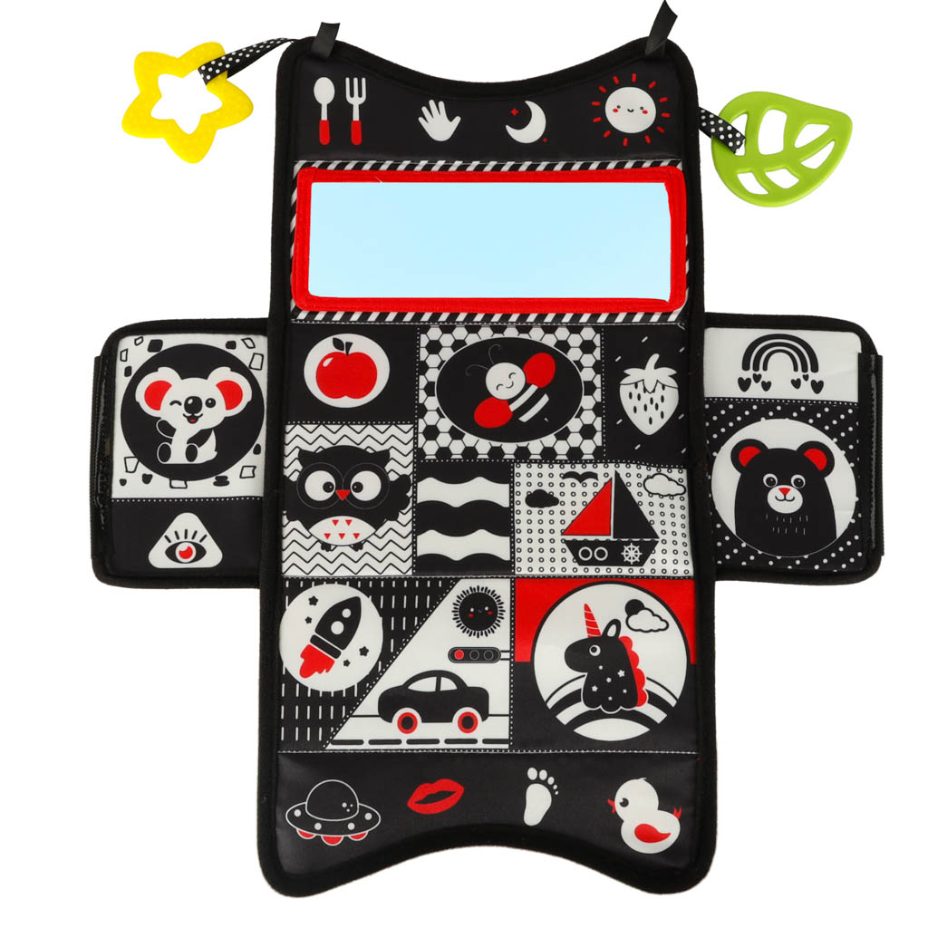 Sorter senzorické ubrousky box montessori mat 2v1 KX3193
