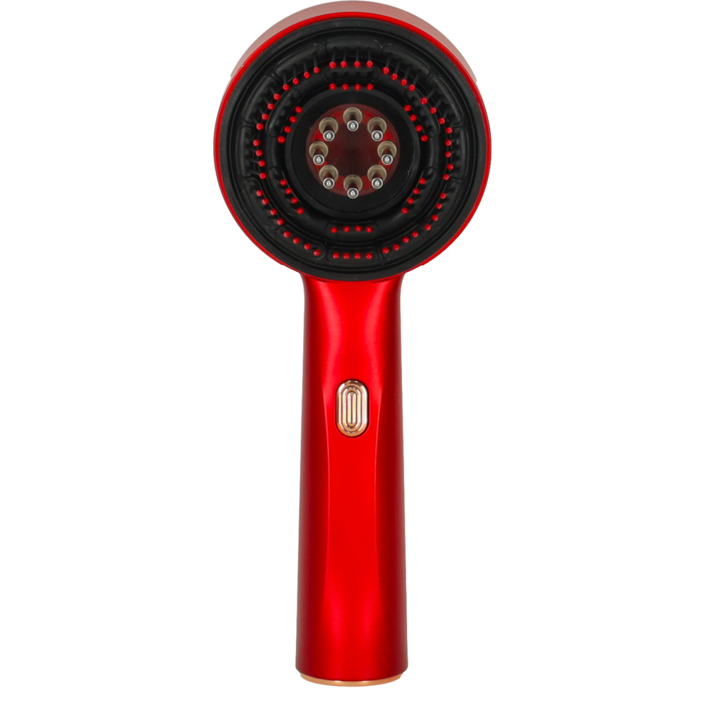 Masážní kartáč na vlasy s červeným světlem olejový aplikátor USB KX3062