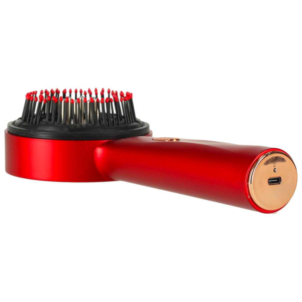 Masážní kartáč na vlasy s červeným světlem olejový aplikátor USB KX3062