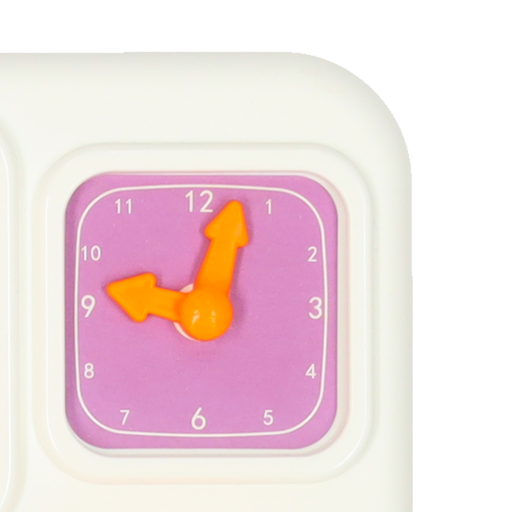 Smyslová manipulační deska montessori kuchyňské hodiny světlo zvuk KX3202