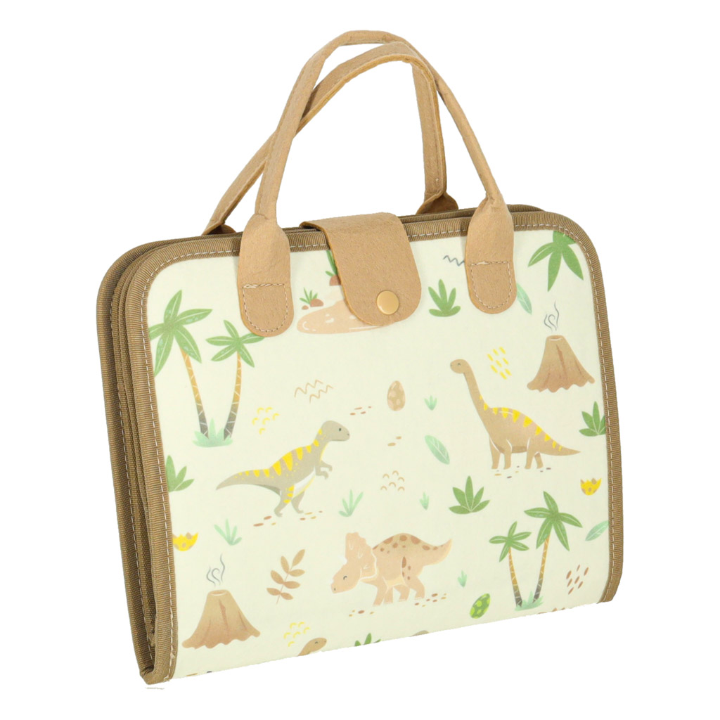 Smyslová manipulační deska montessori dinosaurus case KX3196
