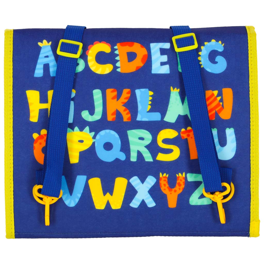 Smyslová manipulační deska montessori batoh modrá KX3195_1