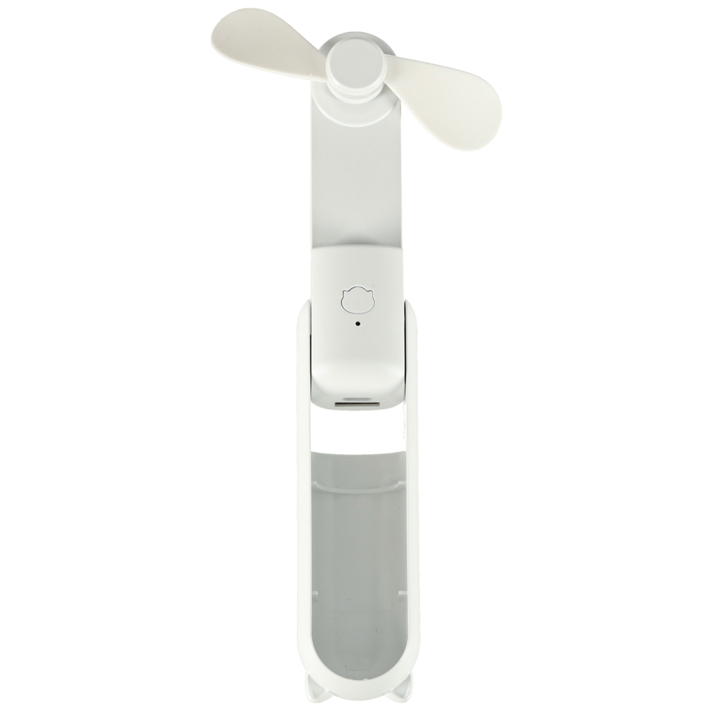 Stolní ventilátor mini ruční skládací ventilátor přenosný USB bílý KX3075