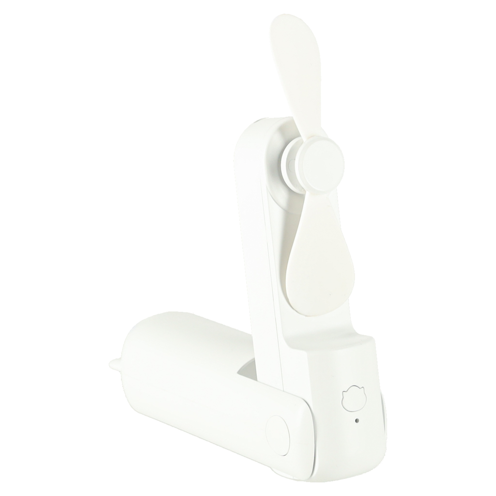 Stolní ventilátor mini ruční skládací ventilátor přenosný USB bílý KX3075