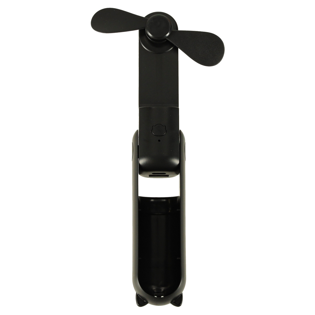 Stolní ventilátor mini ruční skládací ventilátor přenosný USB černý KX3075_1