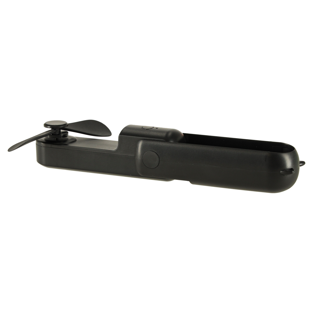Stolní ventilátor mini ruční skládací ventilátor přenosný USB černý KX3075_1