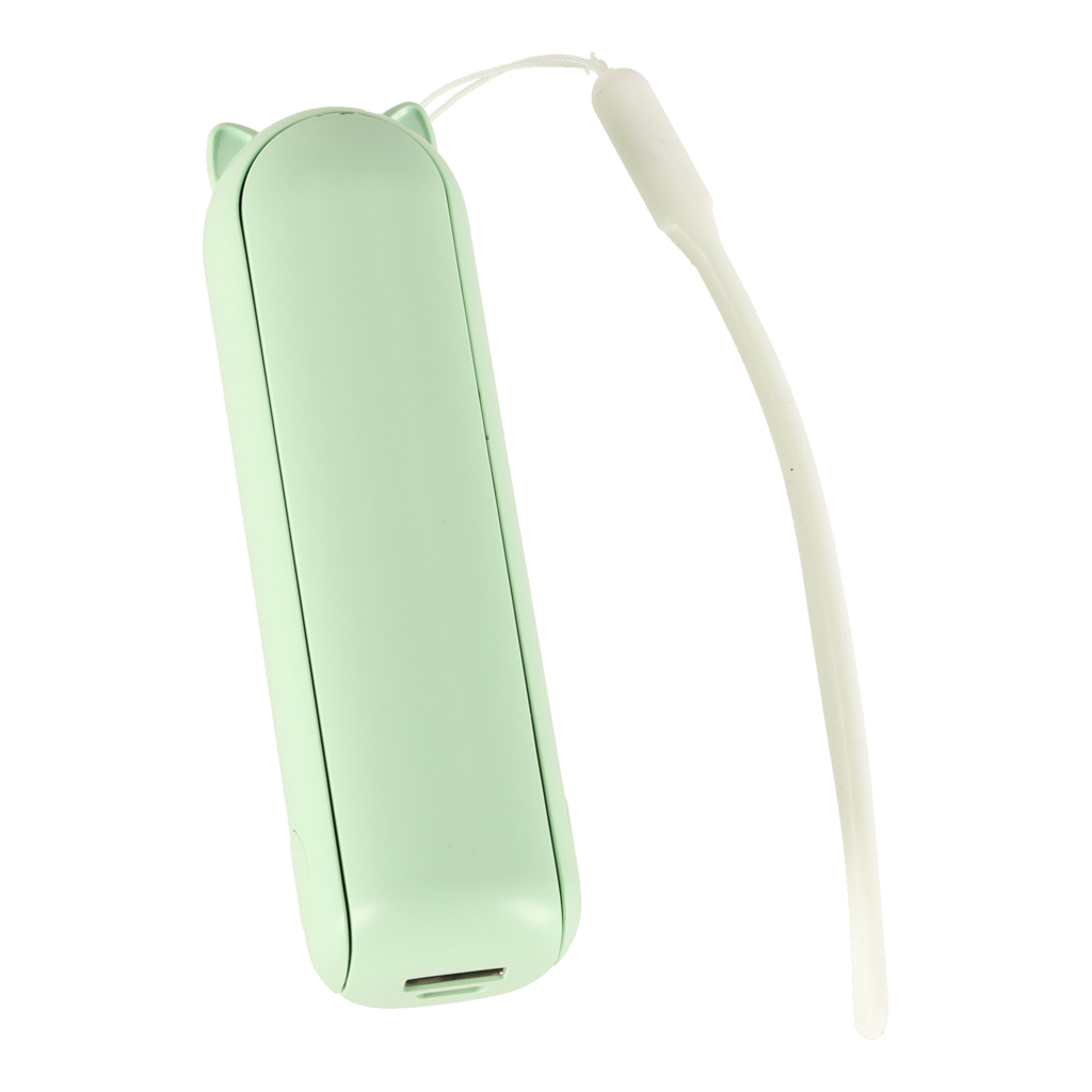 Stolní ventilátor mini ruční skládací ventilátor přenosný USB zelený KX3075_3