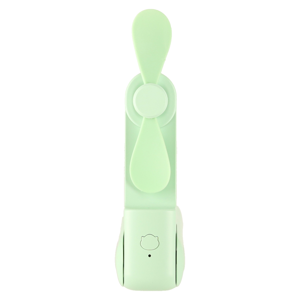 Stolní ventilátor mini ruční skládací ventilátor přenosný USB zelený KX3075_3
