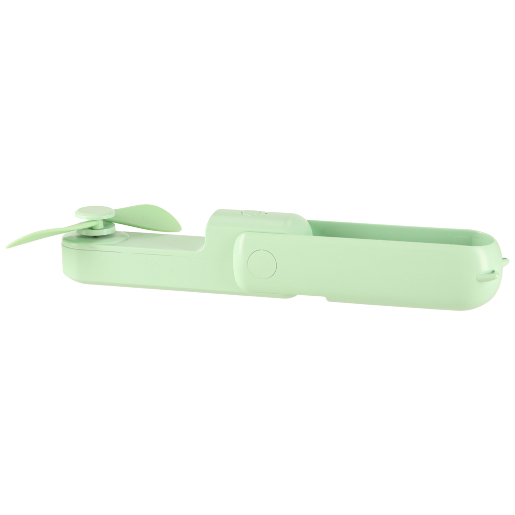 Stolní ventilátor mini ruční skládací ventilátor přenosný USB zelený KX3075_3