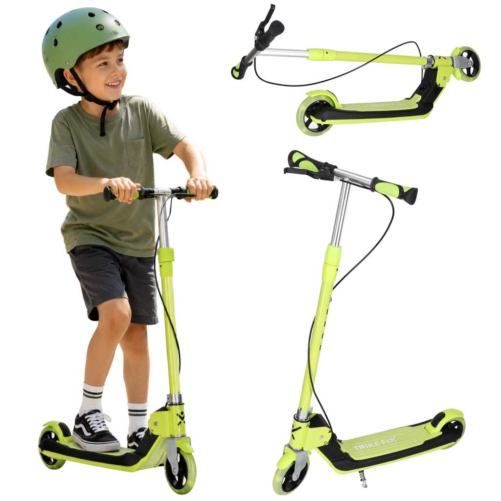 Skladacia detská kolobežka Trike Fix s LED kolesami a dvojitou brzdou IK-KX2778_2