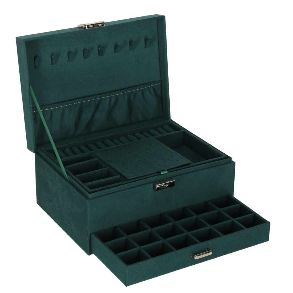 Organizér do šperkovnice zelený KX3099