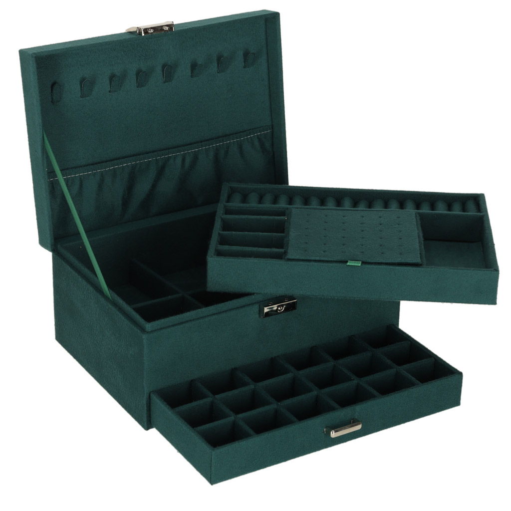 Organizér do šperkovnice zelený KX3099