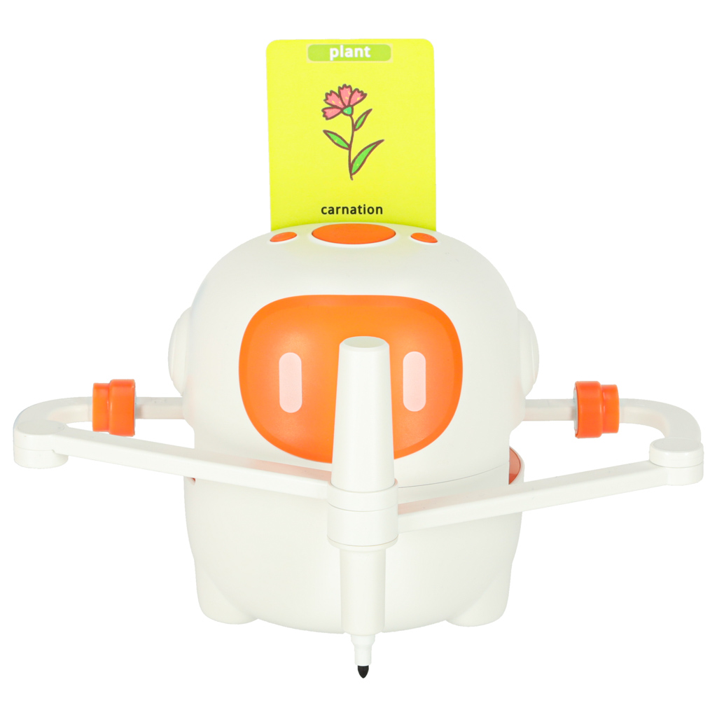 Vzdělávací robot interaktivní učení kreslení psaní fiše set značky oranžová KX3145