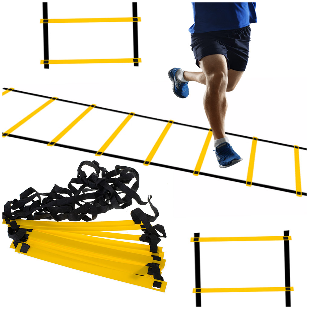 Koordinační gymnastický tréninkový žebřík žlutý KX5212