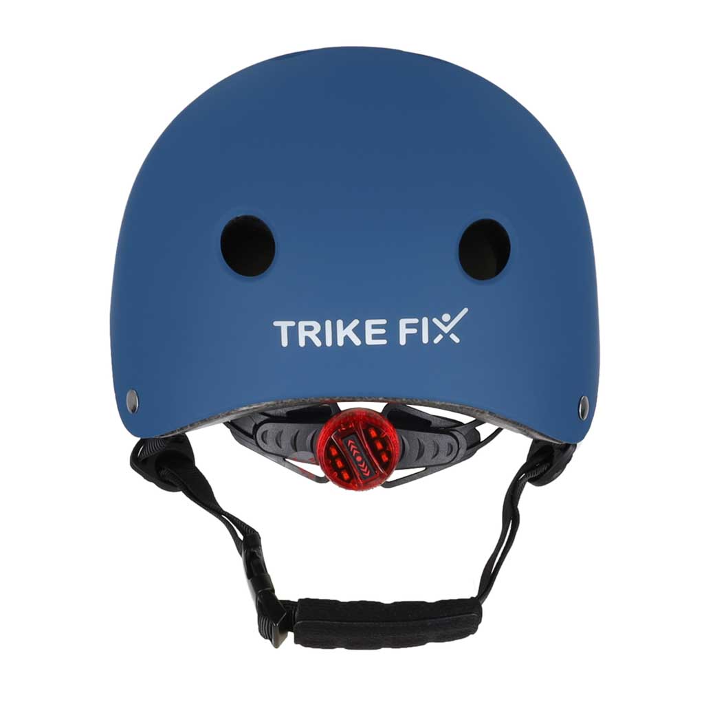 Dětská cyklistická helma Trike Fix nastavitelná LED M 55-58cm tmavě modrá KX2813_2