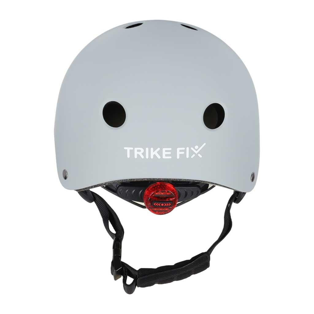 Dětská cyklistická helma Trike Fix nastavitelná LED M 55-58cm tmavě šedá KX2813_5