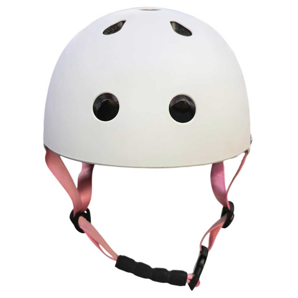 Dětská cyklistická přilba Trike Fix nastavitelná LED S 48-54cm bílá KX2814