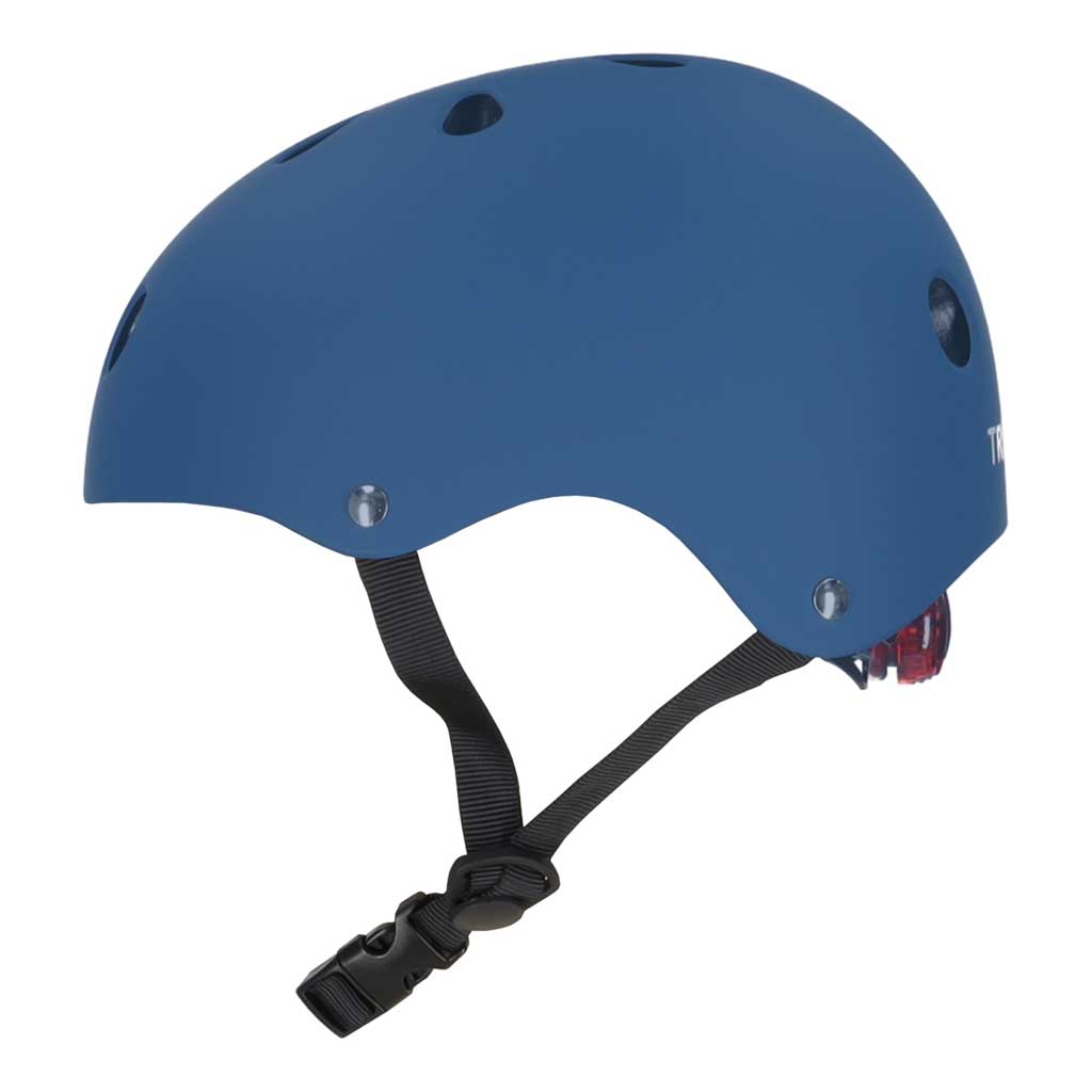 Dětská cyklistická helma Trike Fix nastavitelná LED S 48-54cm tmavě modrá KX2814_3