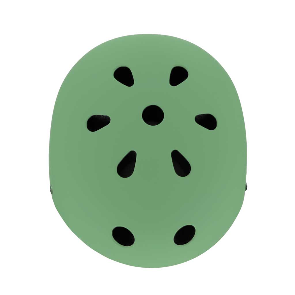 Dětská cyklistická helma Trike Fix nastavitelná LED S 48-54cm tmavě zelená KX2814_6