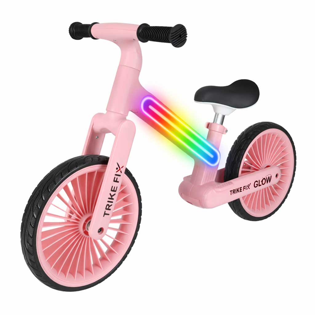 Trike Fix Glow LED cross-country kolo růžové KX2867_1