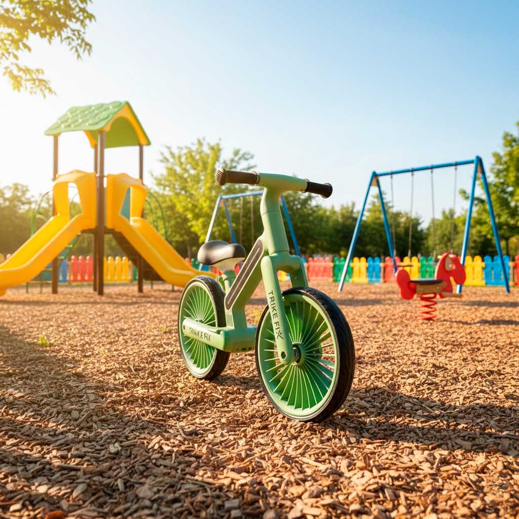 Trike Fix Glow LED cross-country bike zelená KX2867_2