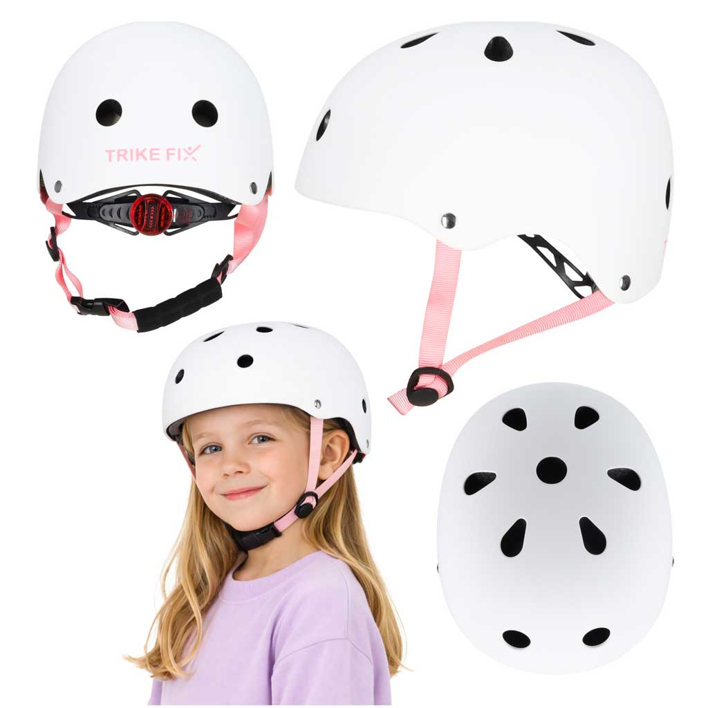 Trike Fix children's bike helmet adjustable LED S 48-54cm white - Ikonka - Hurtownia Internetowa Trike Fix children's bike helmet adjustable LED S 48-54cm white - Ikonka - Hurtownia Internetowa
