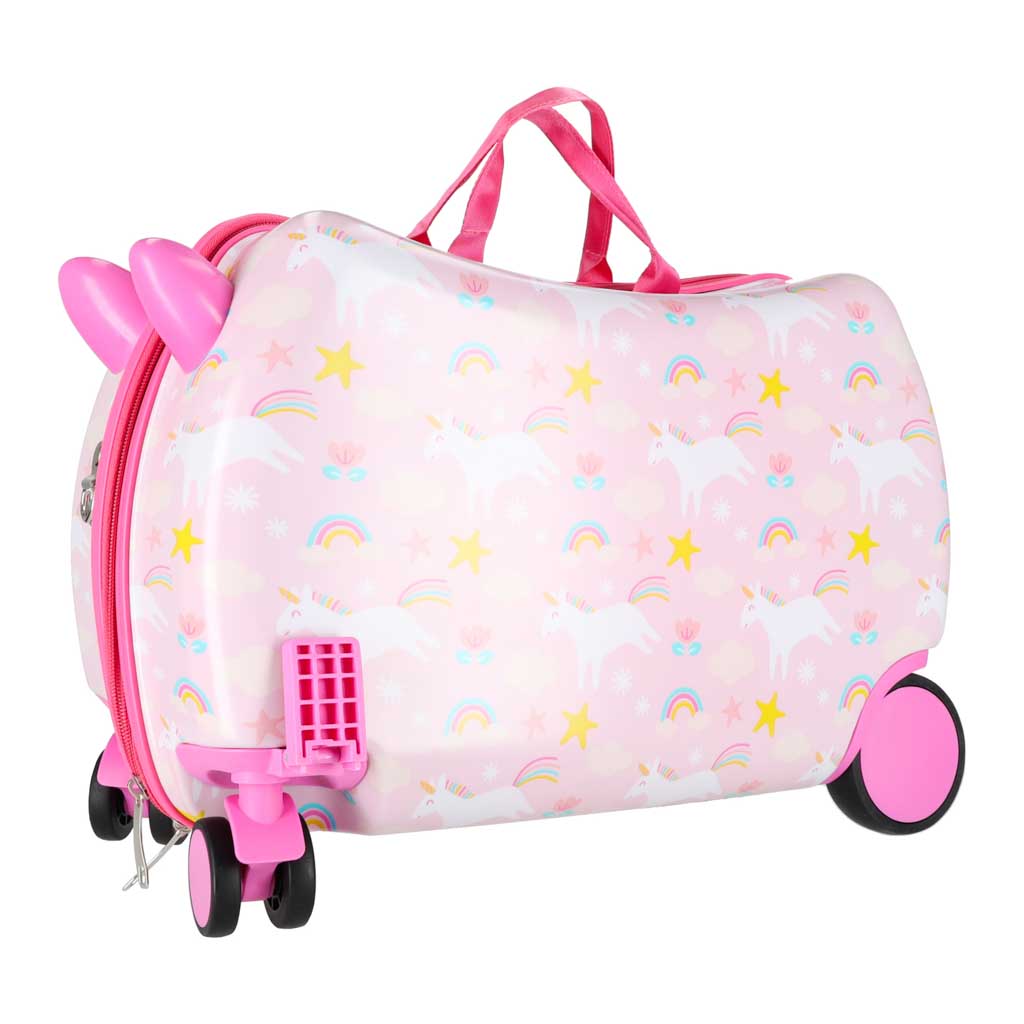 Dětský cestovní kufr na kolečkách, příruční zavazadlo jednorožec KX4730_3
