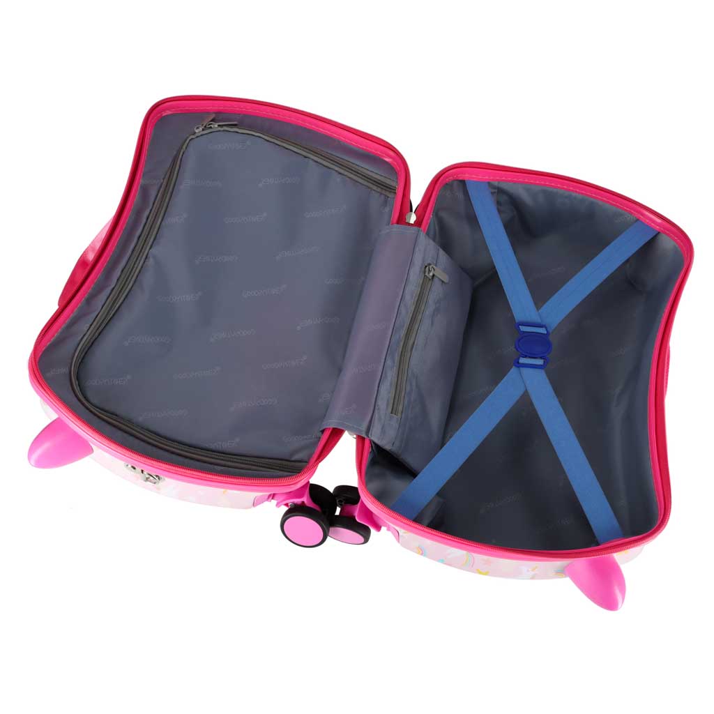 Dětský cestovní kufr na kolečkách, příruční zavazadlo jednorožec KX4730_3