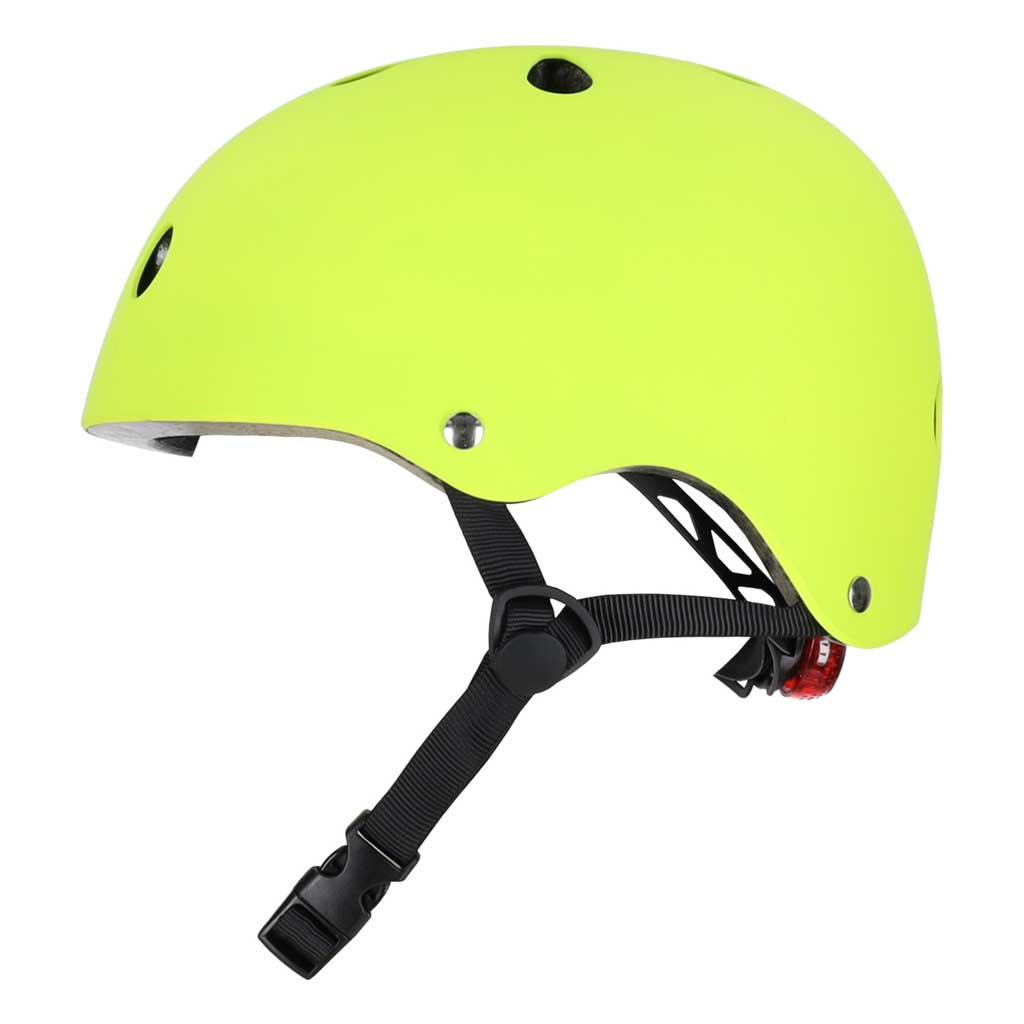 Dětská cyklistická helma Trike Fix nastavitelná LED S 48-54cm jasně zelená KX2814_2