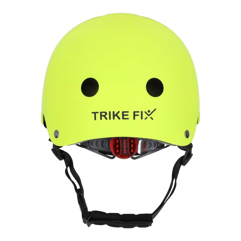 Dětská cyklistická helma Trike Fix nastavitelná LED S 48-54cm jasně zelená KX2814_2