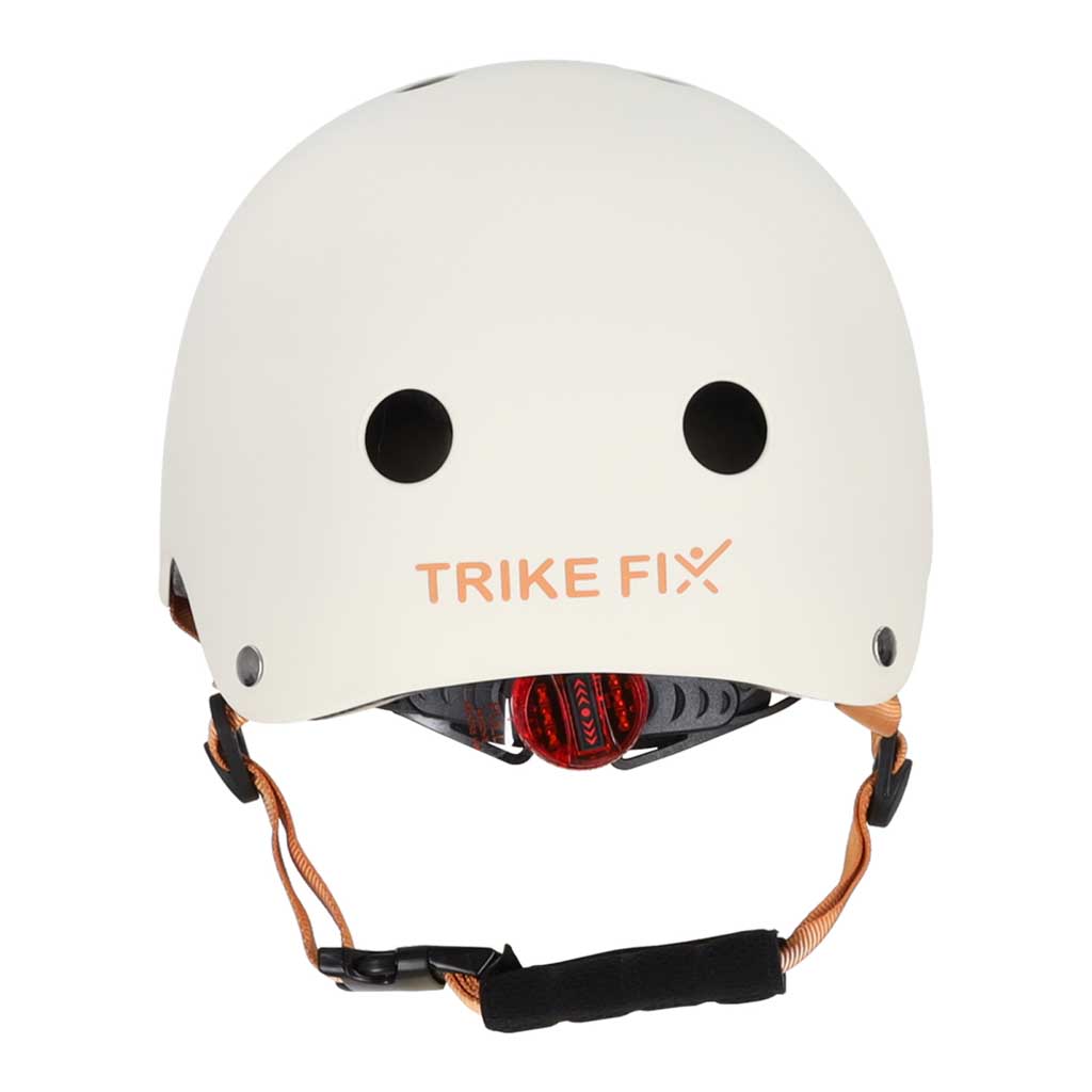 Dětská cyklistická helma Trike Fix nastavitelná LED S 48-54cm béžová KX2814_5
