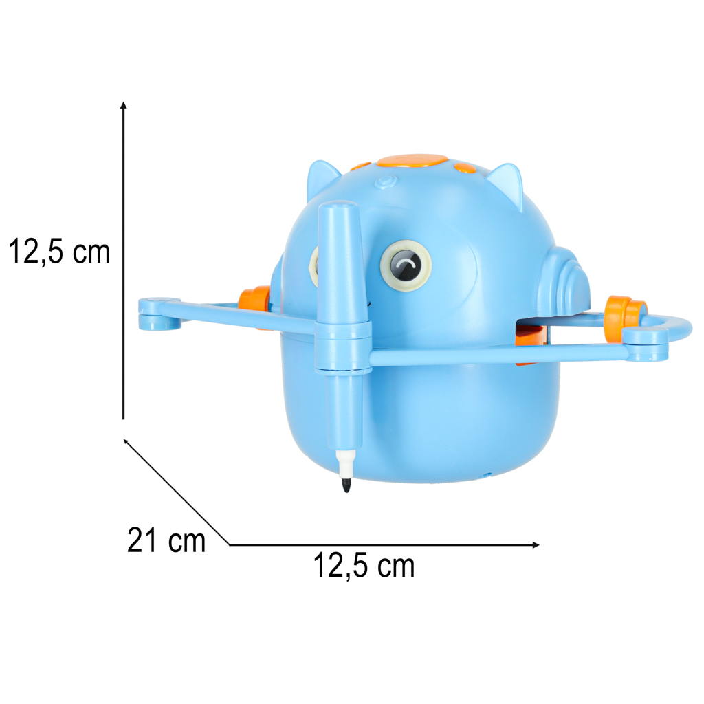 Vzdělávací robot interaktivní učení kreslení psaní fiše set značky modrá KX3146