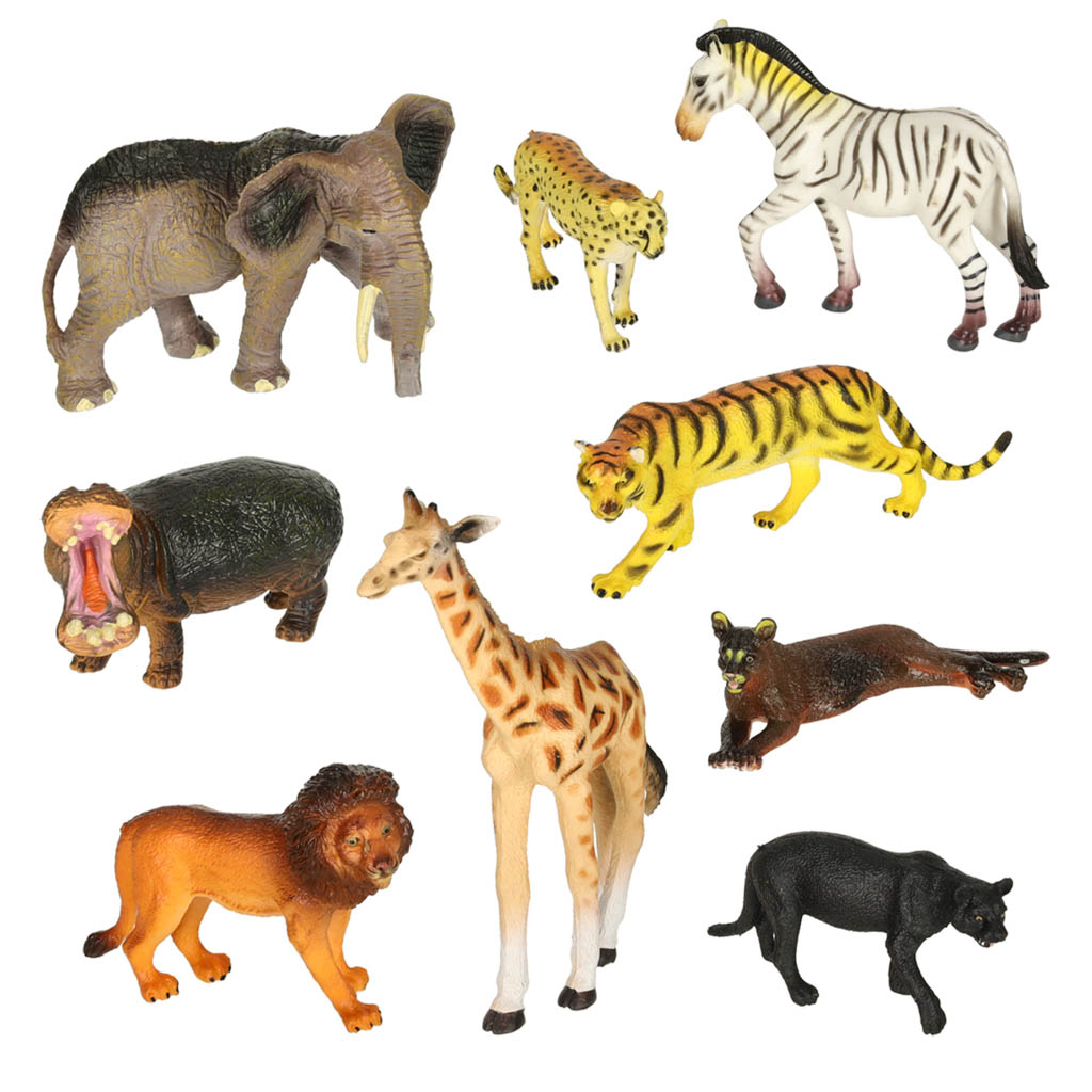 Figurky zvířat v zoo sada 28 el. KX3501