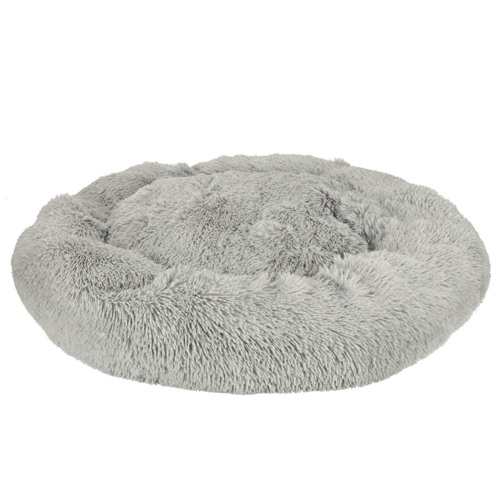 Plyšový polštář pro psy 100 cm světle šedý KX3723